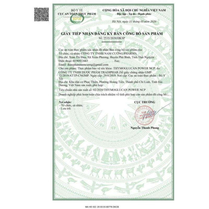 Thymoglucan Power NCP tăng sức đề kháng, bổ sung vitamin cho trẻ