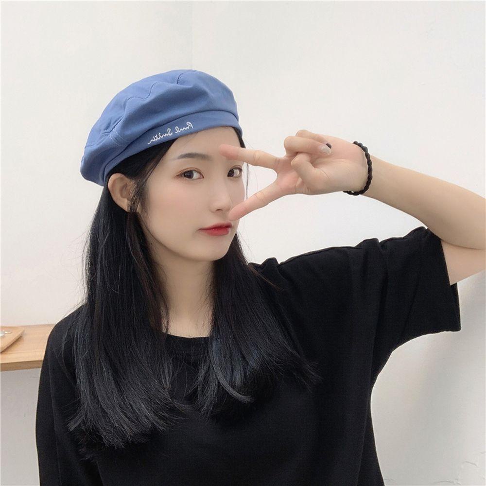 IVORY Mũ Beret Màu Sắc Thời Trang Cho Nữ
