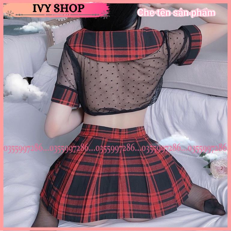 Đồ Ngủ Nữ Sexy Cosplay Học Sinh Voan Xuyên Thấu - Bộ Ngủ Nữ Sinh Mã TT004 TT005 - Ivyshop | BigBuy360 - bigbuy360.vn