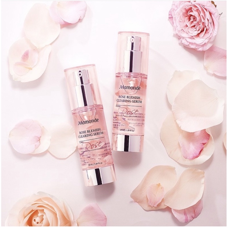 Tinh chất hoa hồng làm mờ thâm mụn & dưỡng sáng Mamonde Rose Blemish Clearing Serum 50ml