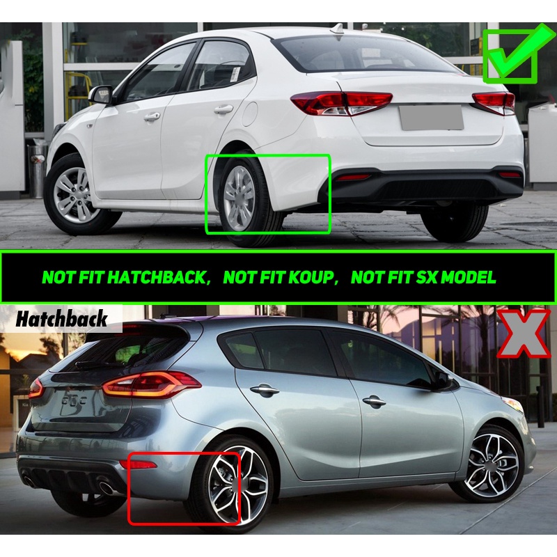 Tấm Chắn Bùn Cao Cấp Cho Xe Ô Tô Kia Forte Cerato K3 2017 2018