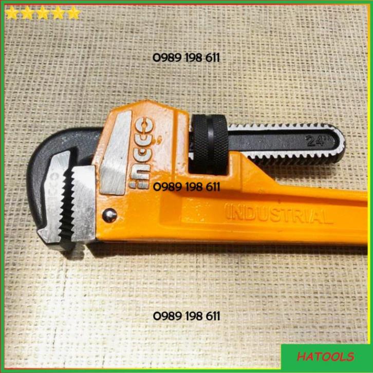 Mỏ lết răng 24 inch (600mm) độ kẹp 76mm Total Ingco siêu cứng vặn mở bulong đai ốc sửa chữa cơ khí ống nước máy móc 1234