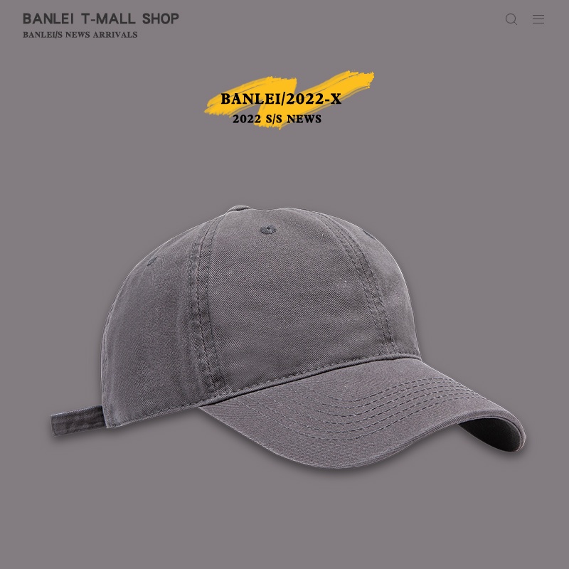 Mũ Lưỡi Trai Màu Xanh Da Trời Phong Cách Hàn Quốc Đơn Giản Thời Trang Unisex