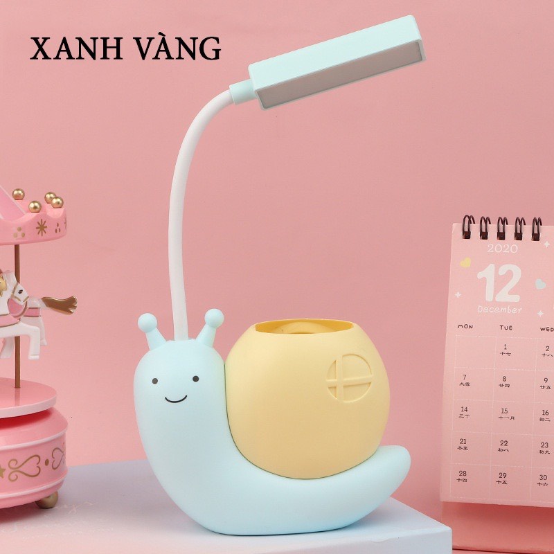 Đèn Học Để Bàn Nhỏ Gọn Chông Mỏi Mắt Đèn Bàn Chống Cận Hình Ốc Sên Siêu Đáng Yêu