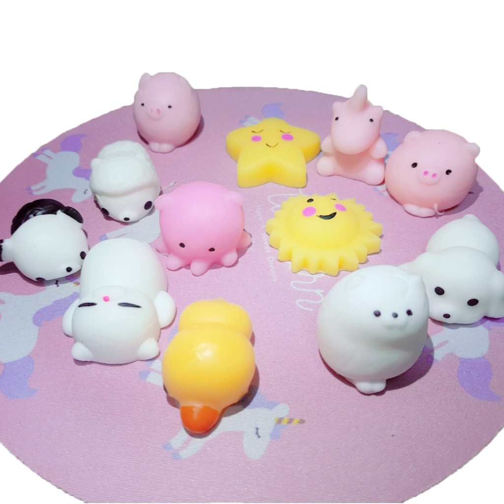 Đồ Chơi Squishy Mochi Hình Thú Cực Dễ Thương (Chọn mẫu)