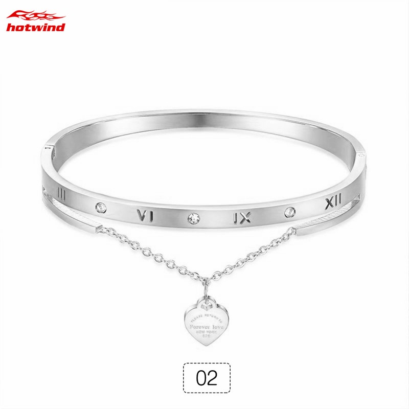 Vòng Tay Chuỗi Hạt Mặt Hình Trái Tim Thời Trang Cho Nữ