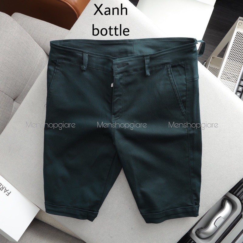 Quần short nam kaki co giãn