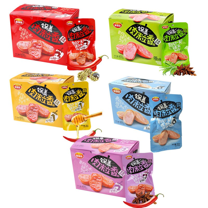 [HÀ NỘI] Xúc Xích Sụn Gà Cay Ăn Liền 1 gói 4 viên 20g ️FREESHIP️ Xúc Xích Cay Hồ Nam Ăn Vặt Trung Quốc | Dacheng Food