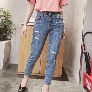 Jean boy asos siêu mềm co giãn rách hàng vnxk