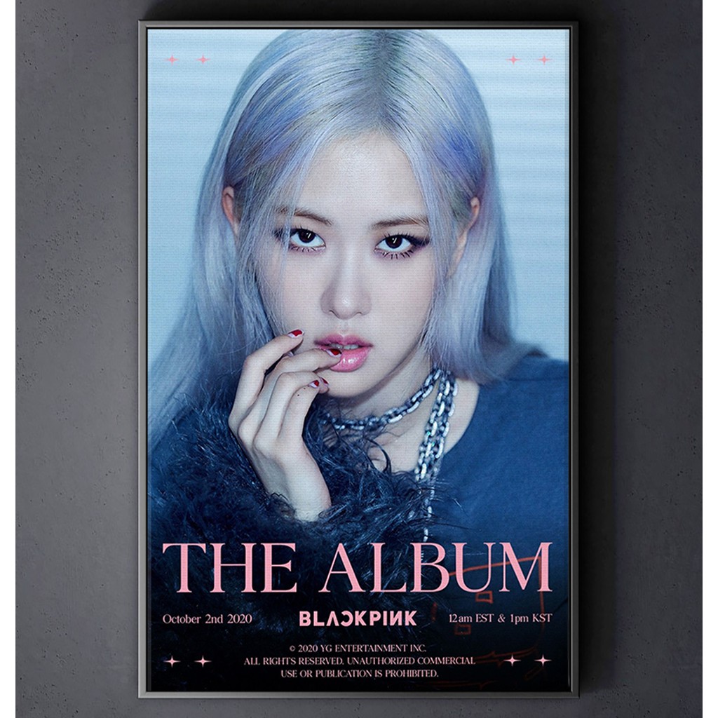 TRANH CANVAS K-POP BLACKPINK treo tường in theo yêu cầu - Rose The Album