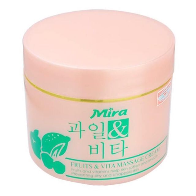 Kem massage hồng Mira Fruit Vita Massage Cream 300ml