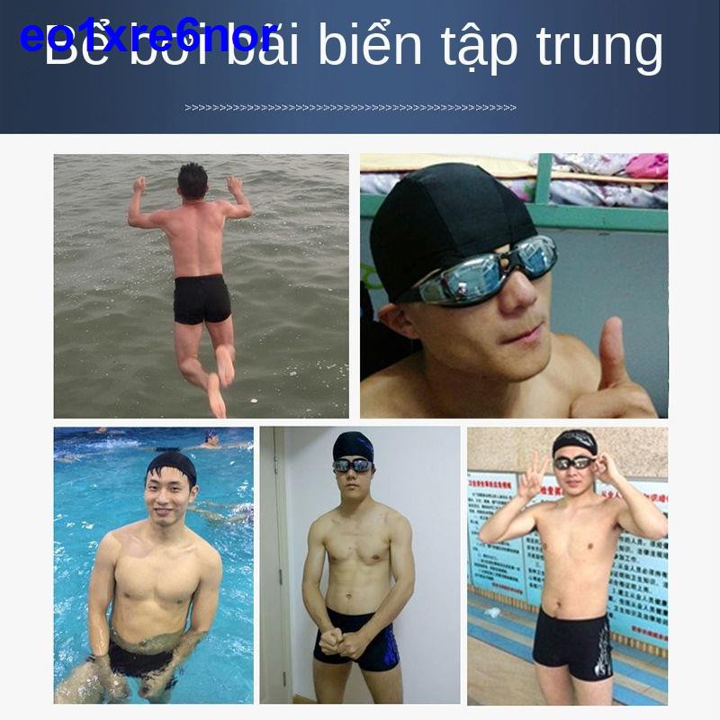 Quần bơi nam chống xấu hổ boxer cỡ lớn áo tắm đùi nhanh khô suối nước nóng bộ thiết bị