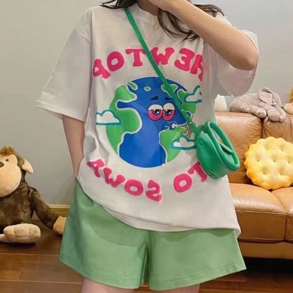 Set Đồ Thể Thao Ngắn Form Rộng Thời Trang Năng Động Cho Nữ