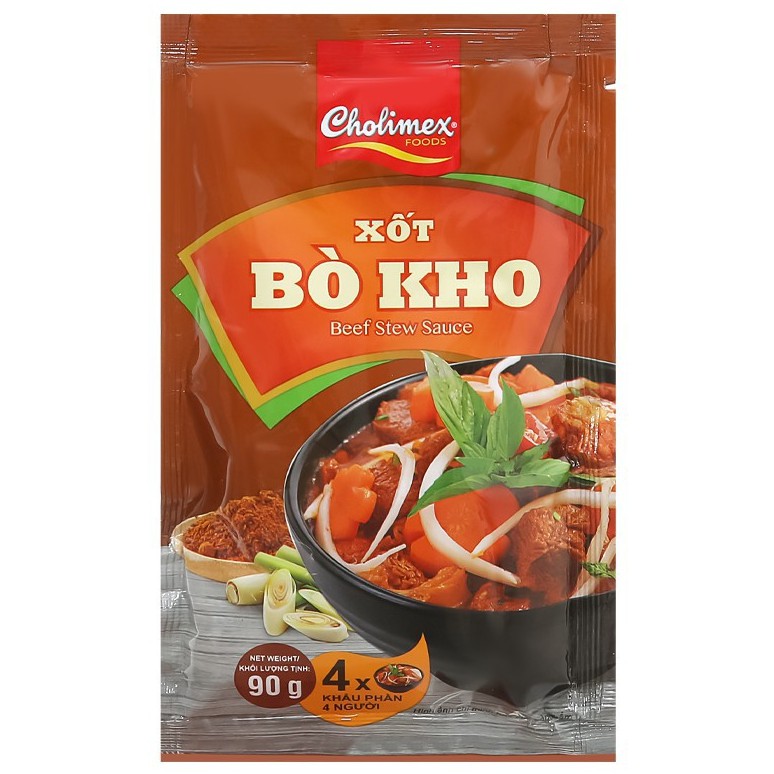 Xốt bò kho Cholimex, gói 90g