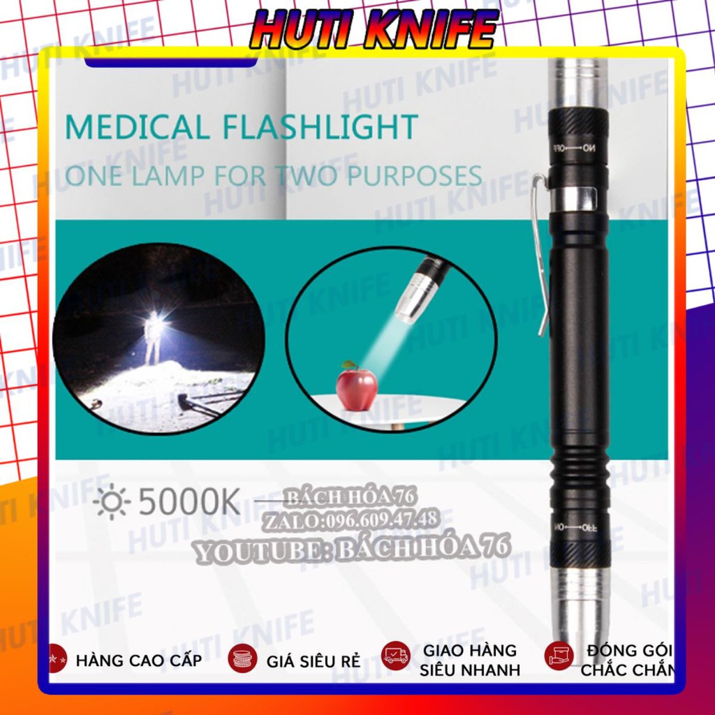 Đèn Pin Mini Hợp Kim Nhôm Ánh Sáng Mạnh Đèn Pin Trắng Ánh Sáng Bút Màu Tím Đèn Led Pin Đèn Pin Nhỏ Aaa