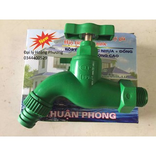 vòi nhựa Thuận Phong hoặc Linh Ngọc, rôbynel ty đồng ngoài nhựa 21 và 27