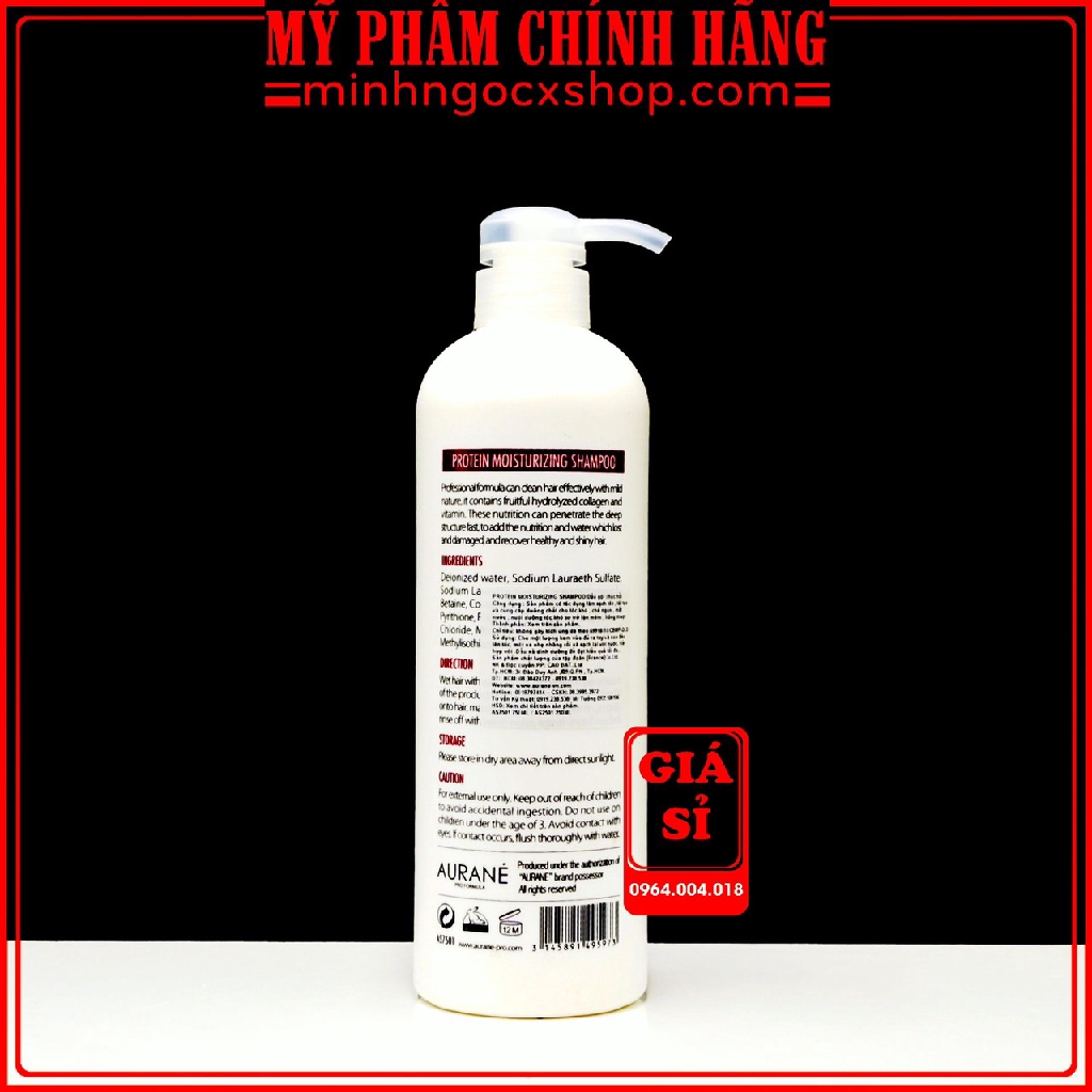 Dầu Gội Hoặc Dầu Xả Phục Hồi Aurane Protein Moisturizing 750ML-Chính Hãng