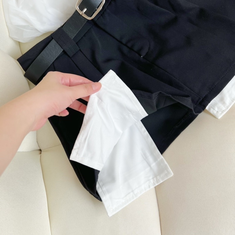 Chân Váy Giả Lộ Túi Kèm Belt Hèo Studio (Ảnh Thật + Video)