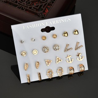 SET 12 ĐÔI BÔNG TAI HÀN QUỐC
