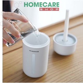 Máy Xông Tinh Dầu Có Pin Tích Điện, Phun Sương Tạo ẩm, Dung Tích 350ML, Led 7 Màu