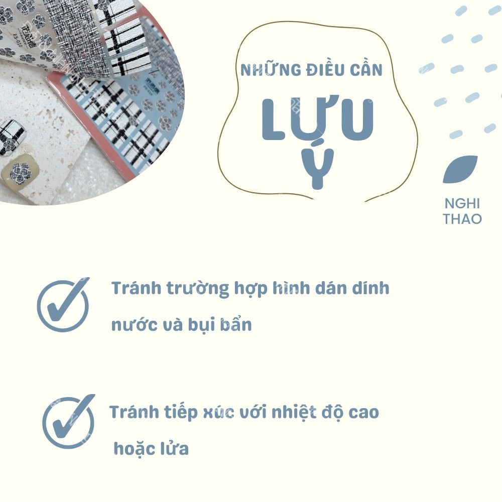 Sticker nail lụa hoa 5D