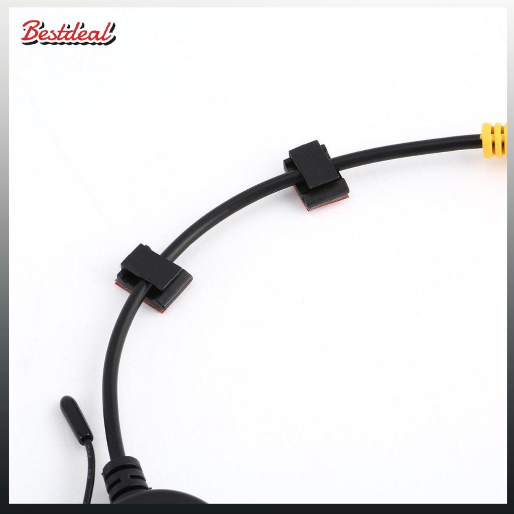 【Hàng sẵn sàng】【COD】100 Pcs Adhesive Cable Clips Wire Clamps Car Cable Organizer Cord Tie Holder | BigBuy360 - bigbuy360.vn