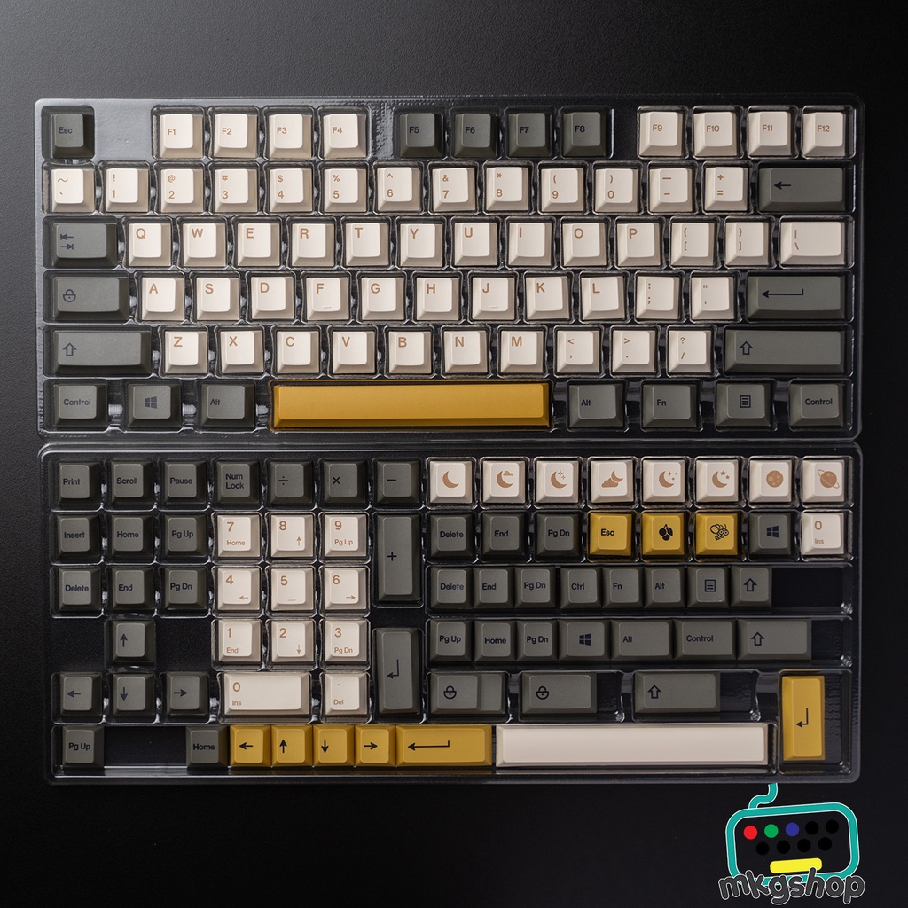 Keycap Shimmer Cherry nhựa PBT in nhiệt dyesub, 147 nút bàn phím cơ