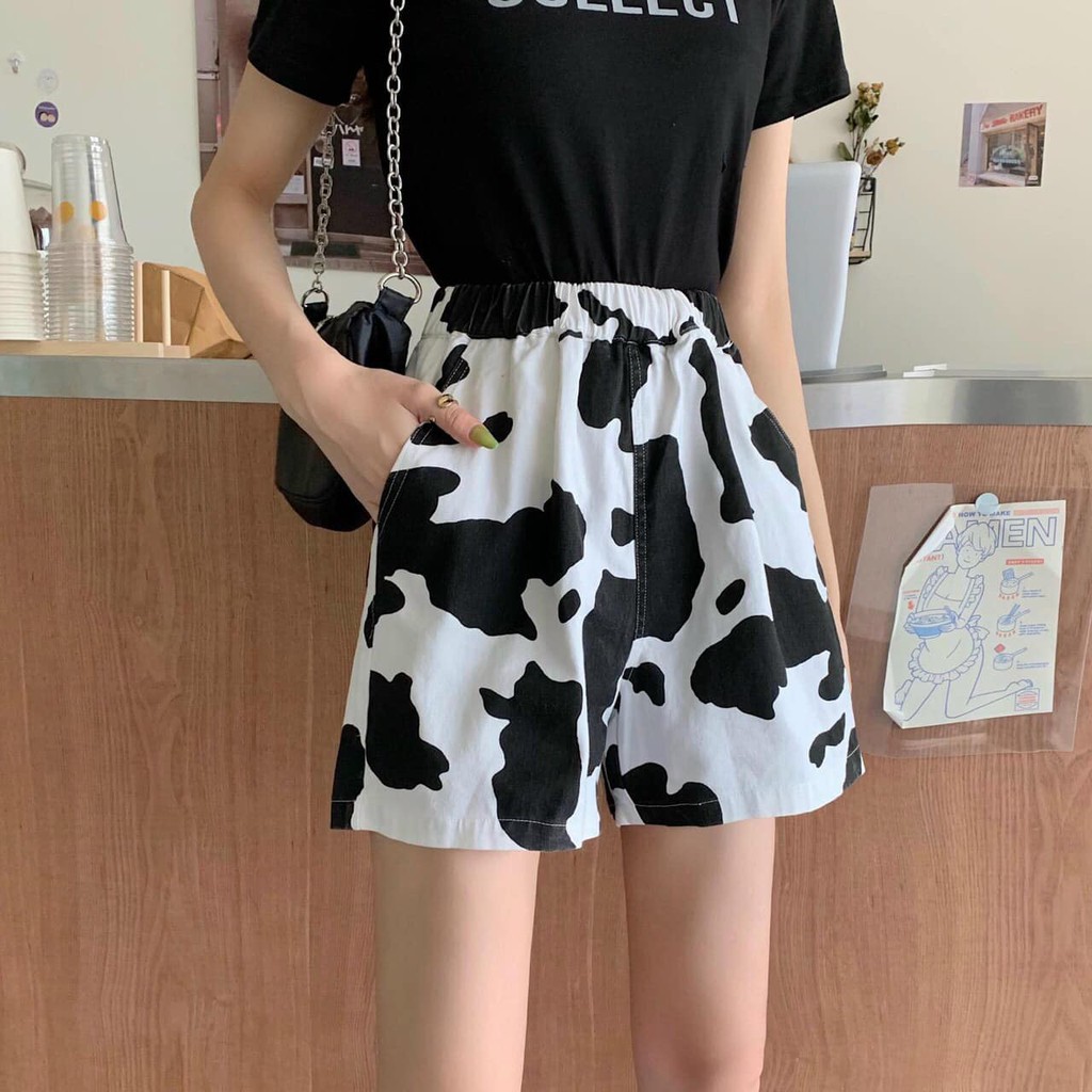 Quần sooc đùi bò sữa siêu hot trend đẹp chuẩn ảnh