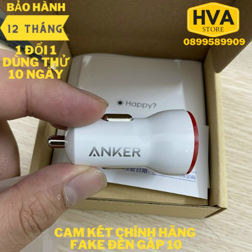 Sạc ô tô Anker 2 cổng 12w hàng chính hãng - [PowerDrive Lite 2, 12w] - A2308 - Bảo hành 12 tháng