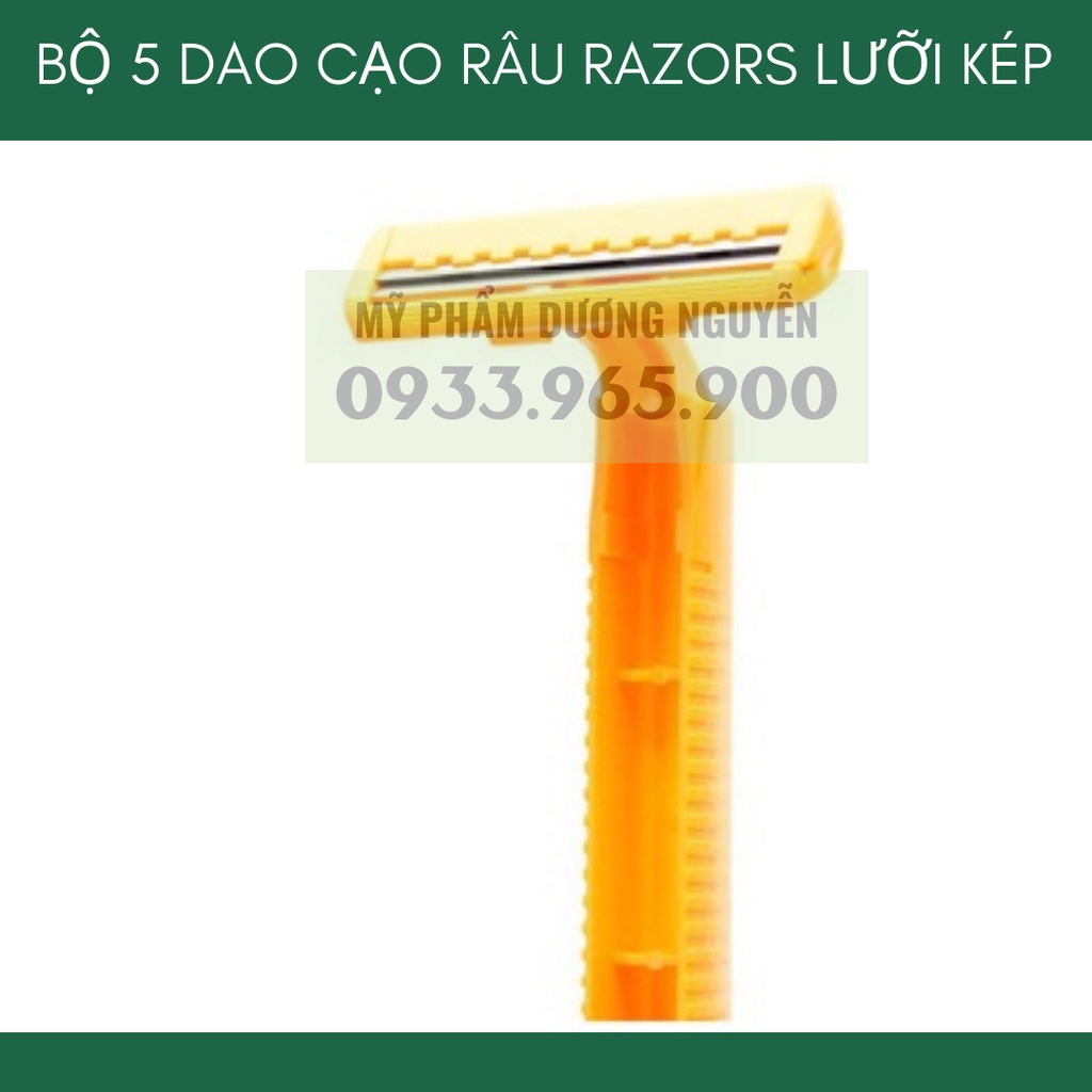 Bộ 5 Dao Cạo Râu Razors Lưỡi Kép