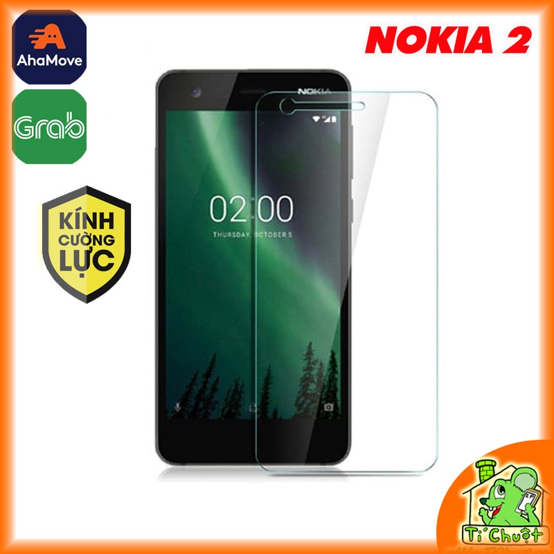 [Ảnh Thật] Kính CL NOKIA 2 Cường Lực mài cạnh 2.5D 9H-0.26mm