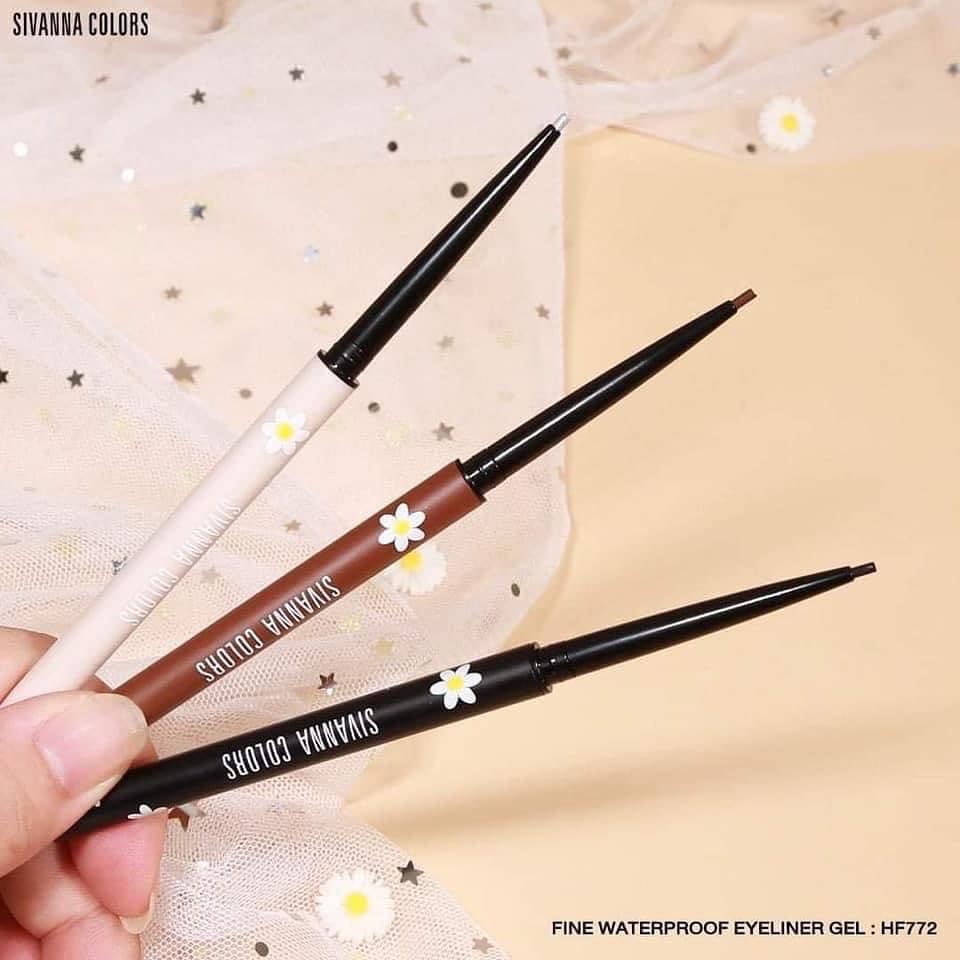 Chì kẻ mắt Sivanna Fine Waterproof Eyeliner Gel HF772 Thái Lan chống nước, lâu trôi