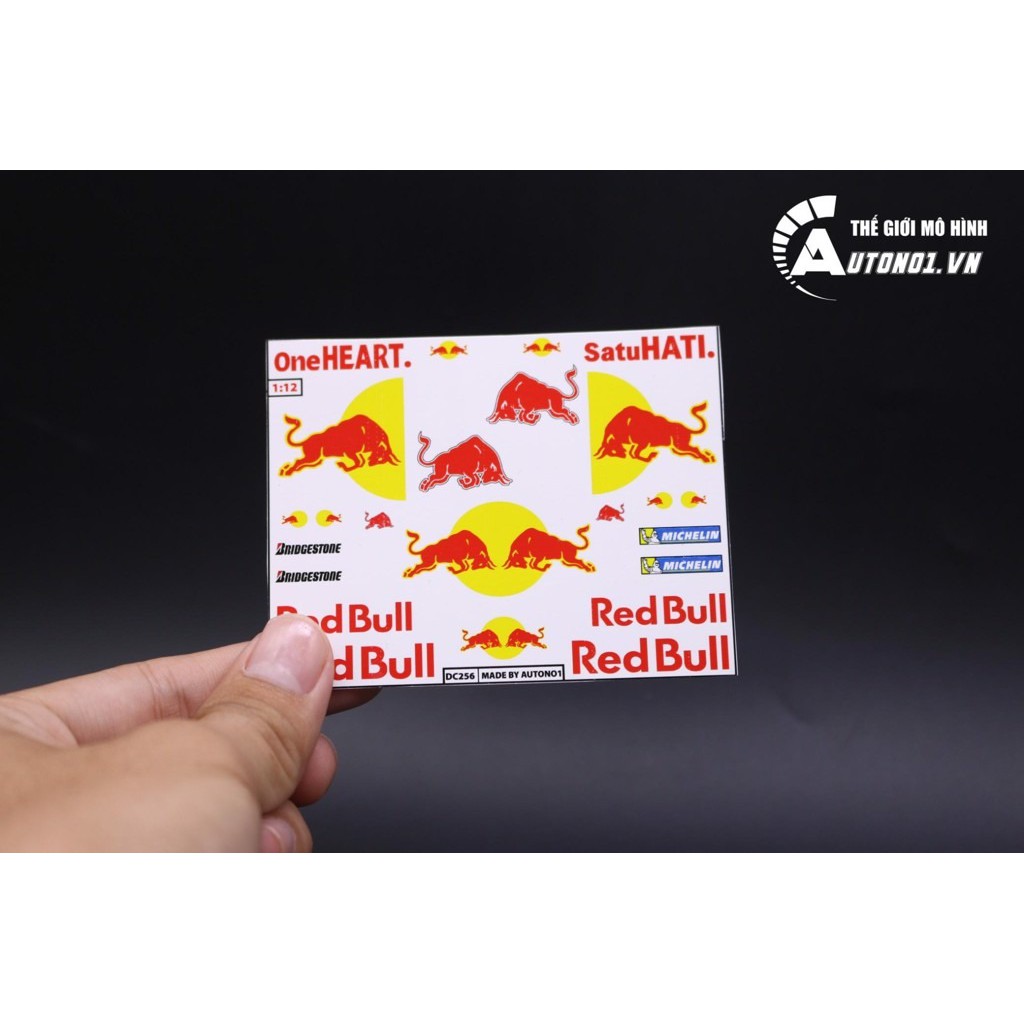 DECAL NƯỚC ĐỘ REDBULL CHO CÁC LOẠI MÔ TÔ 1:12 DC256