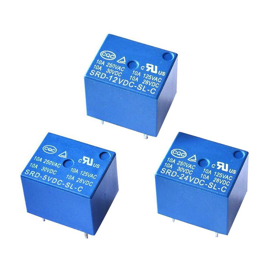 Relay, rơ le 5 chân 10a, relay 5 chân 10a [chính hãng], Relay 5V10A 5 Chân, Relay 12V10A 5 Chân,Relay 24V10A 5 Chân