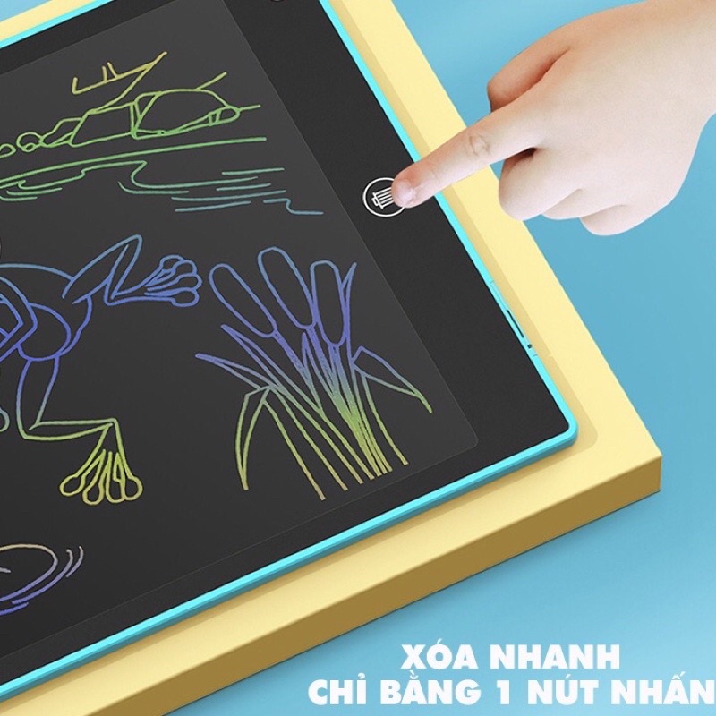 Bảng vẽ điện tử, bảng viết tự xóa thông minh cho bé màn hình LCD 8.5in, 12in đa màu và đơn màu