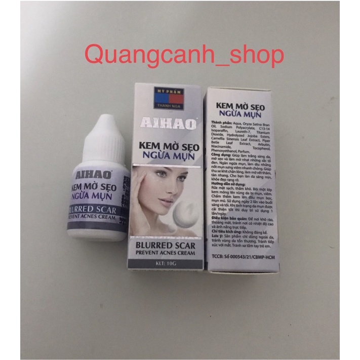 Kem ngừa mụn mờ sẹo 10g chính hãng AIHAO