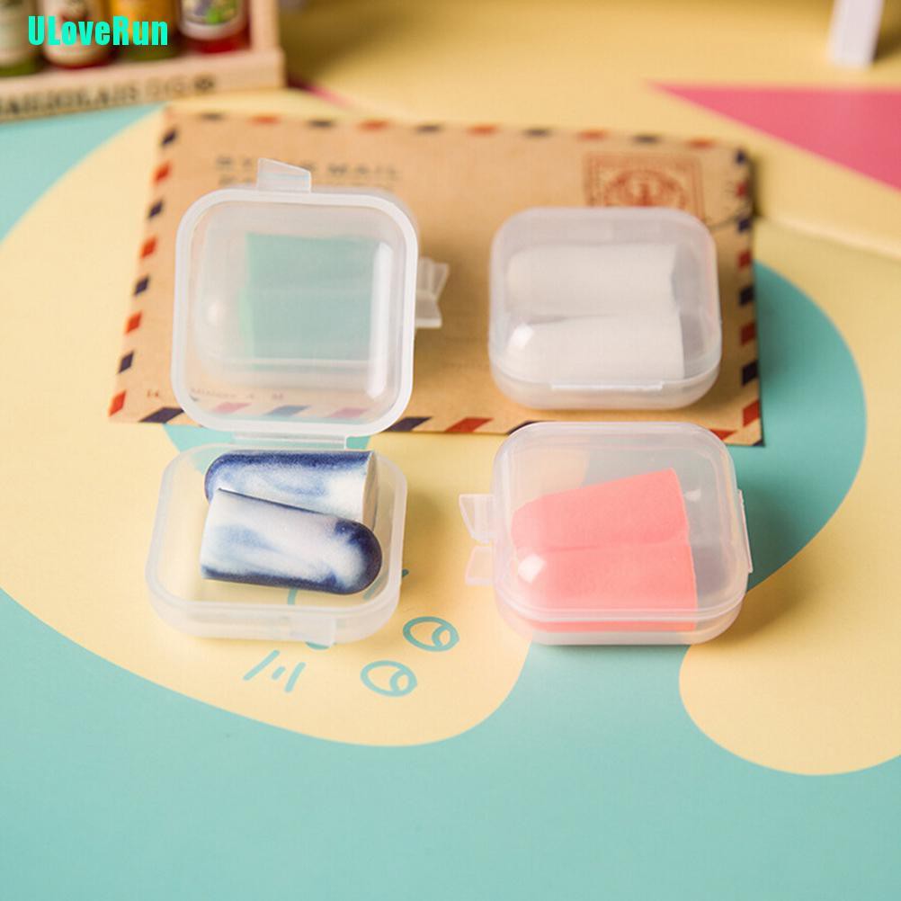 1 Cặp Nút Bịt Tai Chống Ồn Bằng Xốp Mềm Màu Kẹo