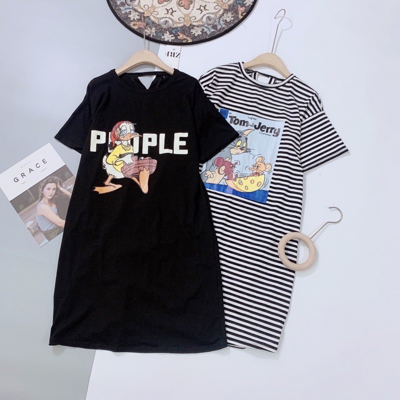 VNU110 - VÁY NỮ SUÔNG ĐEN KẺ TOM VỊT | BigBuy360 - bigbuy360.vn