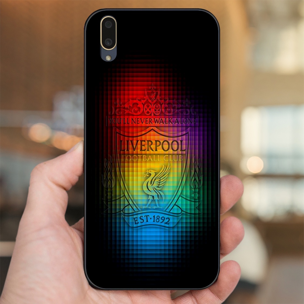 Ốp lưng Vivo V11 viền đen in hình Liverpool FC