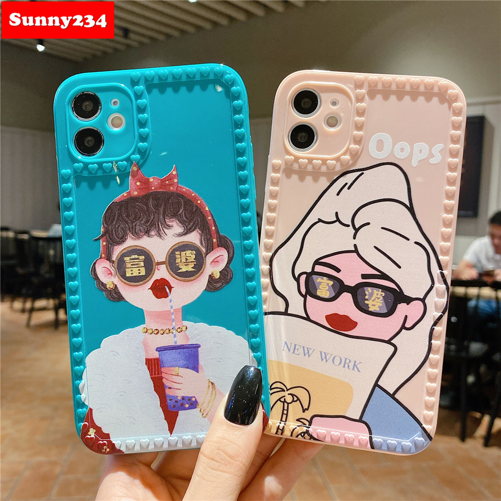 Ốp điện thoại in hình cô gái thời trang cho Iphone 12 Mini Pro Max Iphone 11 Pro Max Iphone 7 8 Plus X Xs Max Xr | BigBuy360 - bigbuy360.vn
