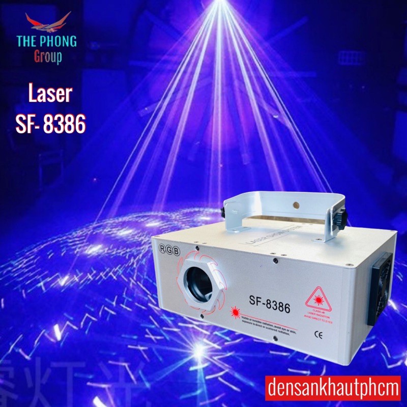 Đèn Laser SF-8386, Đèn Laser Cảm Ứng Nhạc Chiếu Hình Cực Ảo Dùng Cho Phòng Karaoke, Phòng Bay, Bảty, Lễ Hội.