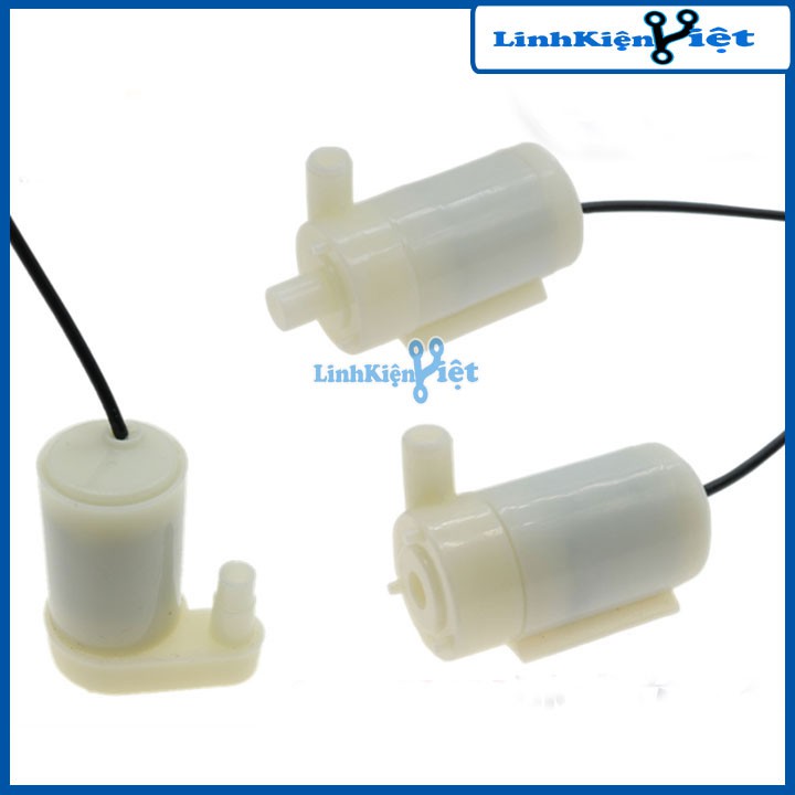 Máy Bơm Chìm Mini 3-6VDC 1.5m Ống Thẳng Đứng ( Trắng )
