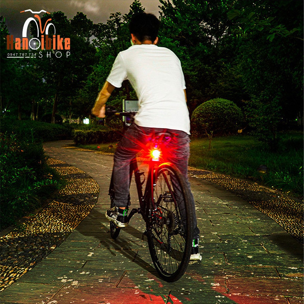 Đèn hậu xe đạp Night Warning 3 LED bắt cọc yên