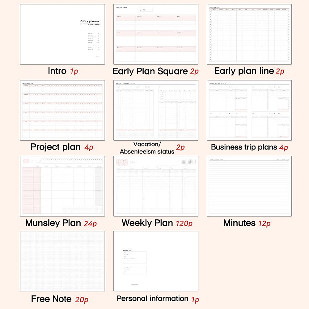 ICONIC_Office Planner Korea Stationery
