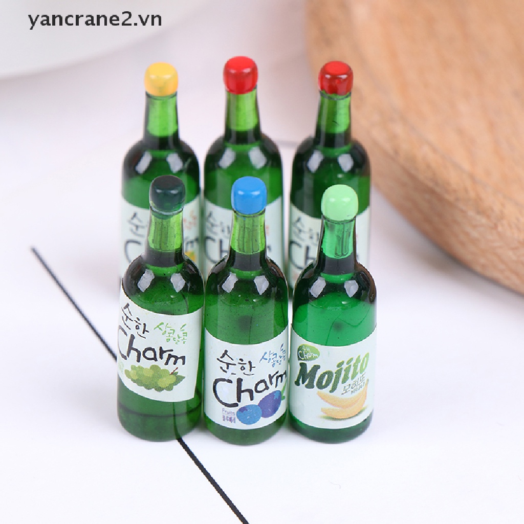 Bộ 5 Bình Nước Ép Trái Cây Tỉ Lệ 1: 12 Trang Trí Nhà Búp Bê