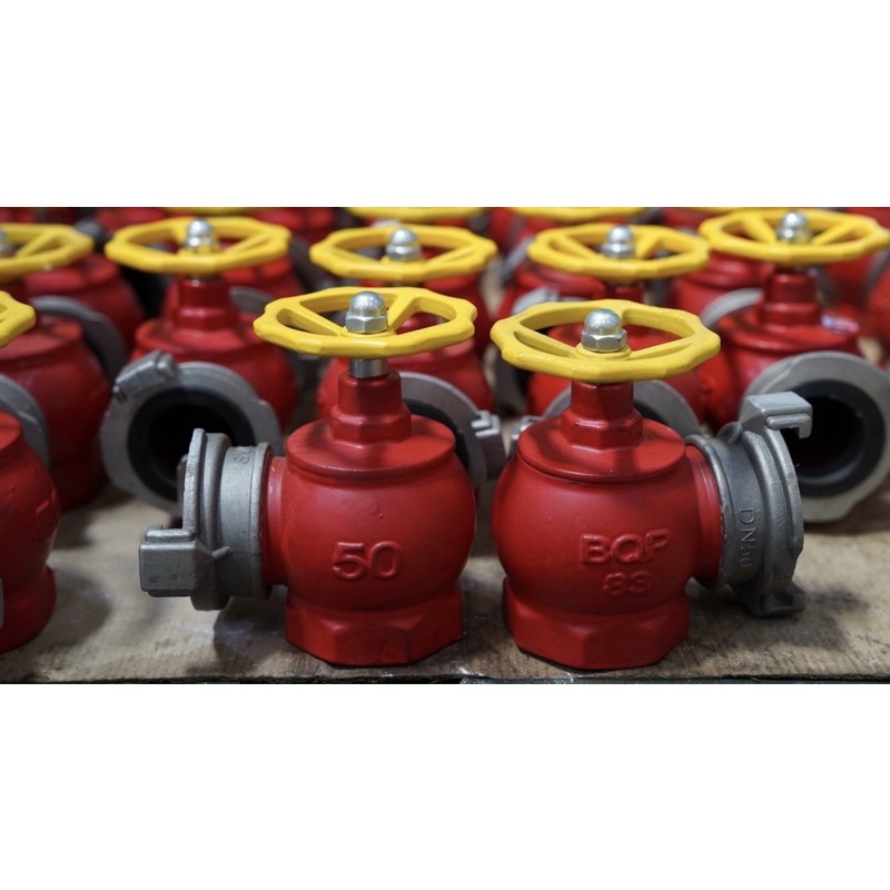 Van góc chữa cháy/ cứu hoả D65 (kèm ren)