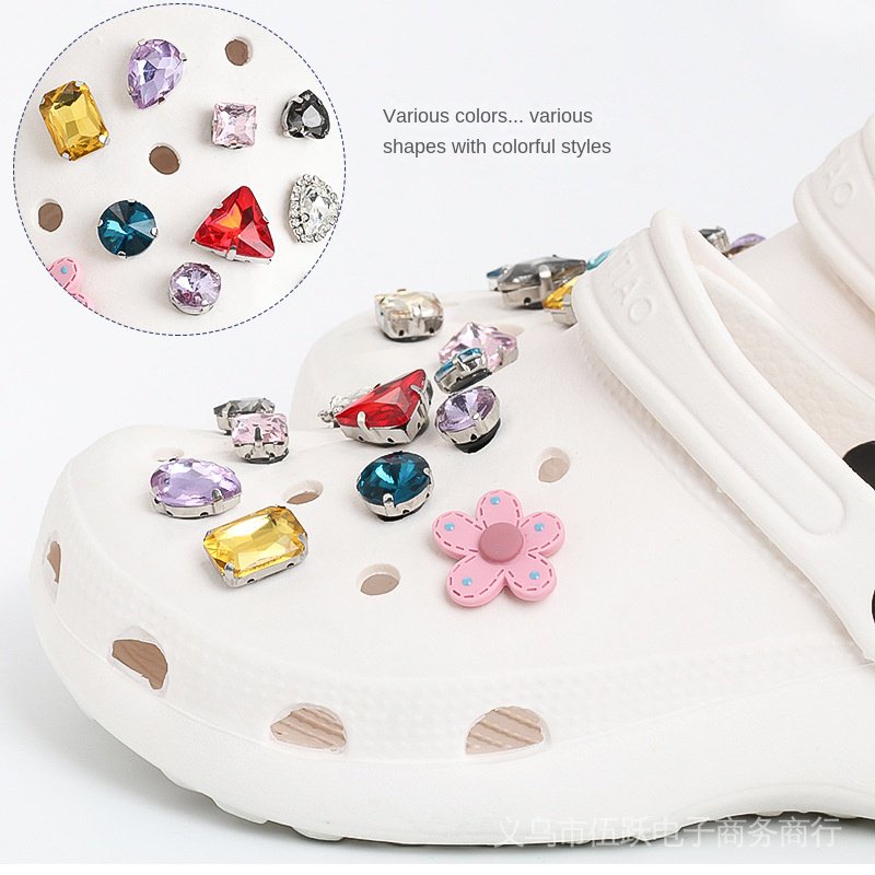 BLINGBLING shoe charms gắn dép cross dép cross cros dép cá sấu sandal-AA24
