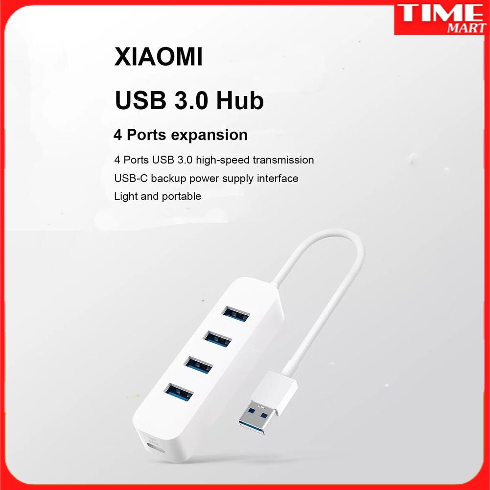 Bộ chia Hub USB 3.0 Xiaomi - 4 USB &amp; 1 typeC [TIME_MART siêu thị tiện ích gia đình]