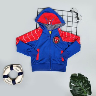 Áo khoác cotton 2 lớp chống nóng Spiderman size S-XXL