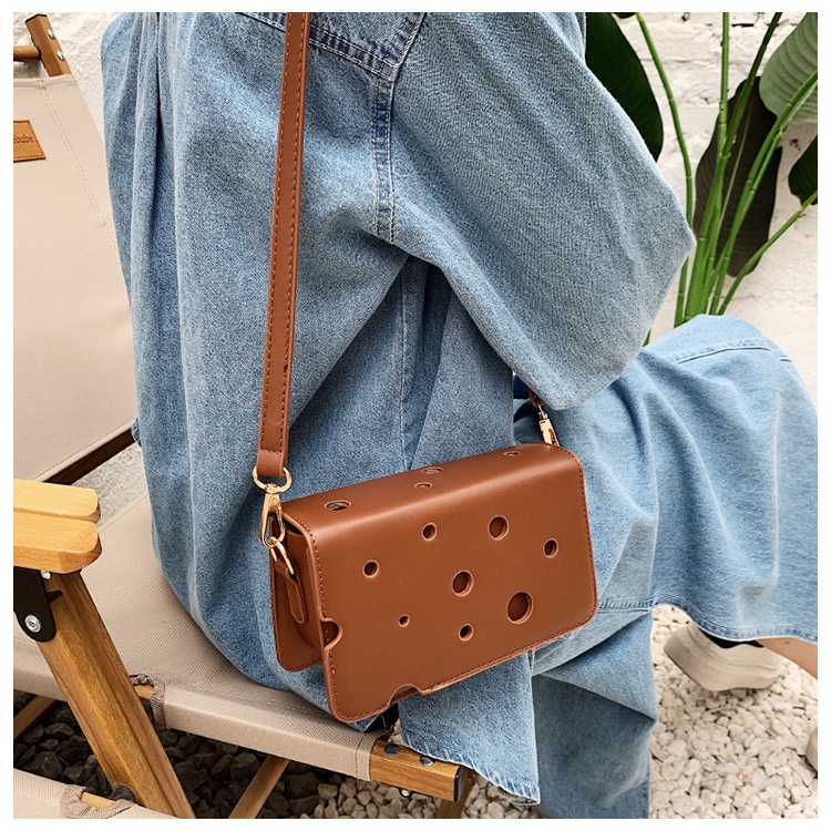 Túi Đeo JASMIN NOIR Chéo Da PU Phong Cách Retro Đơn Giản